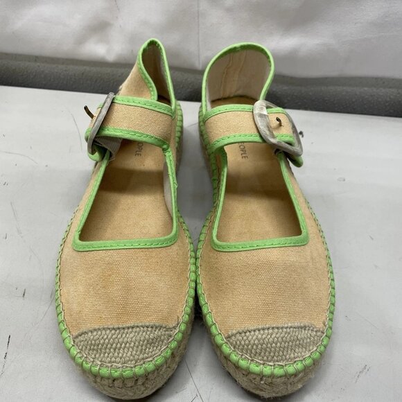 Free People “Surfside” Mary Jane Espadrilles – Women’s 7.5, Salted Lime (NWOB) - Picture 1 of 5
